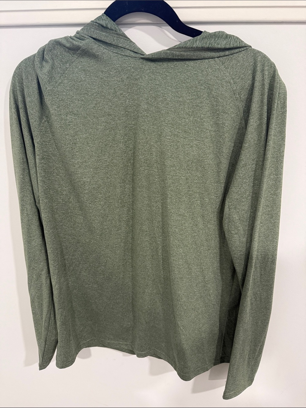 Men's Hooded Zip-Up Sweater in Heather Sage Green